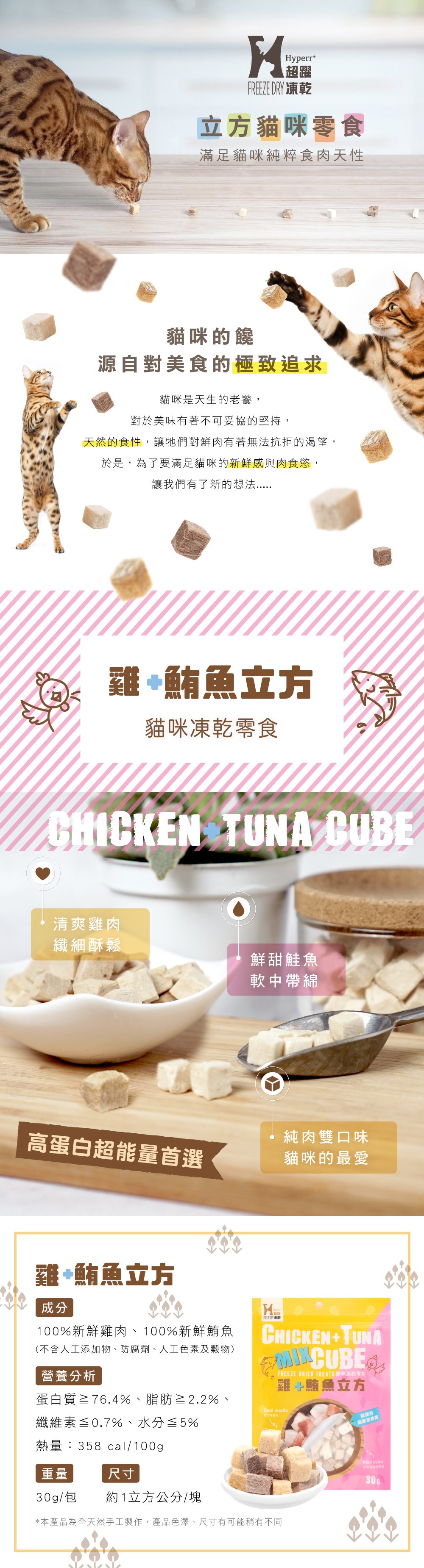 高蛋白能量首選，純肉最營養!
