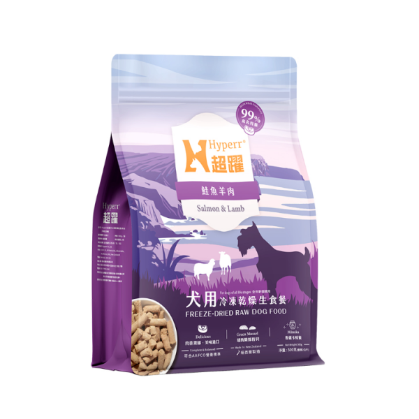 狗用｜99%冷凍乾燥生食餐－鮭魚羊肉